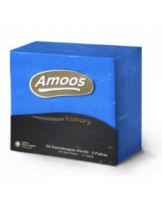Guardanapos 40x40 (2 Folhas) Luxury Azul (4 x 50 unidades)