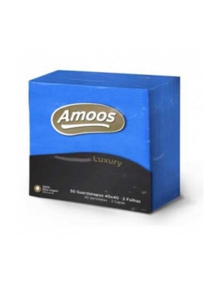 Guardanapos 40x40 (2 Folhas) Luxury Azul (4 x 50 unidades)