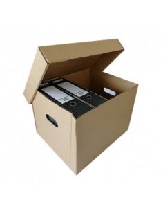 Caixa para Pastas Arquivo 420x330x300 c/ Tampa (10 unidades)