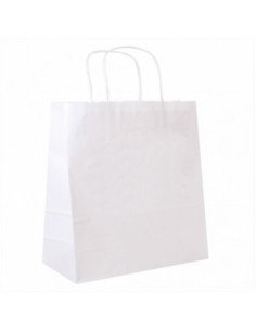 Saco Papel Branco 32x11x39cm c/ Asa (250 unidades)