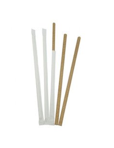 Palhinhas Papel Kraft de 20cm (100 unidades)