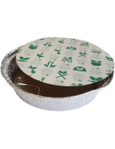 Embalagem de Alumínio Redonda 1440ml c/ Tampa (100 unidades)