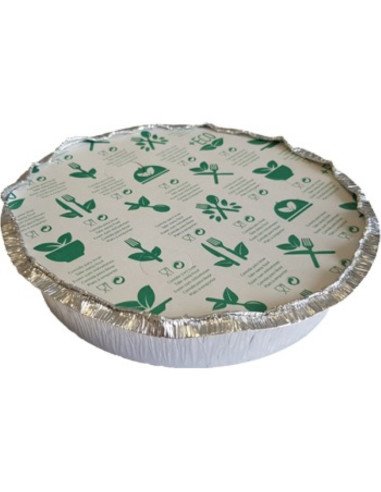 Embalagem de Alumínio Redonda 1440ml c/ Tampa (100 unidades)