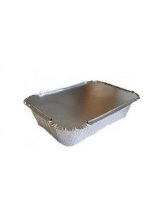 Embalagem de Alumínio Retangular 1125ml c/ Tampa (100 unidades)