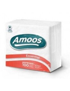 Guardanapos 22x22cm (2 Folhas) Branco Pack (4 x 100 unidades)