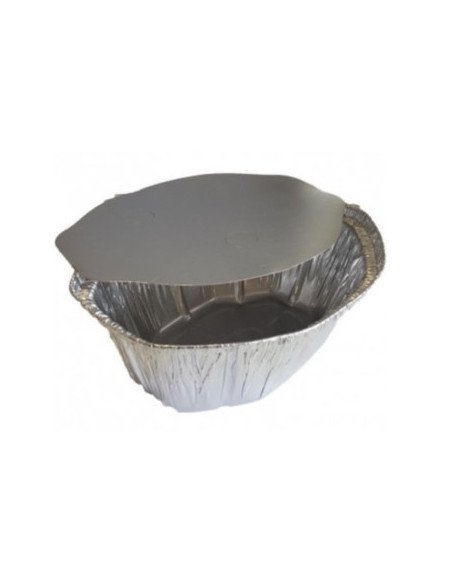 Embalagem de Alumínio 2400ml Oval c/ Tampa (100 unidades)