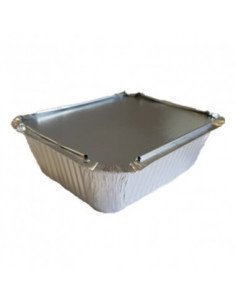 Embalagem de Alumínio Retangular 500ml c/ Tampa (100 unidades) 2