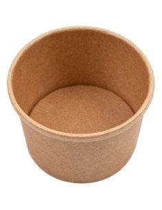 Caixa de Cartão Kraft Redonda 240ml sem Tampa (25 unidades)