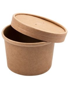 Caixa de Cartão Kraft Redonda 240ml sem Tampa (25 unidades) 2