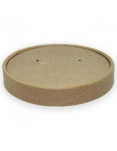 Tampa 11,5cm para Caixa de Cartão Kraft Redonda (25 unidades)