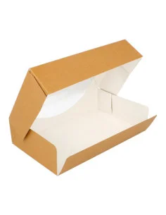 Caixa Cartão Kraft c/ Janela p/ Sushi (20x12x4,5cm) 50 unidades 2