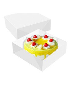 Caixa Cartolina Branca para Bolos 33x33x9,5cm (50 unidades)