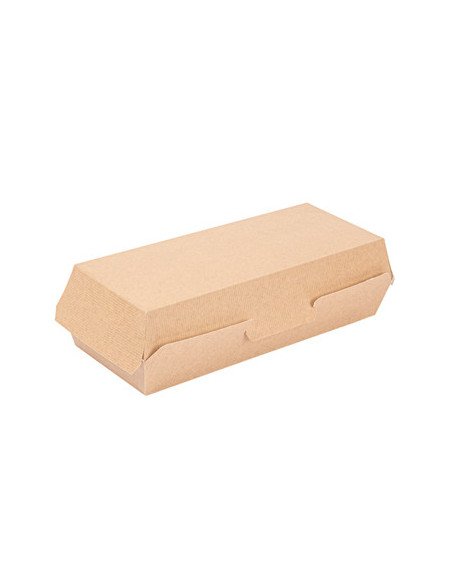 Caixa Cachorro Quente "Hot Dog" 7x12,2x26,5cm Natural (50 unidades)