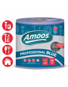 Rolo Toalhas Mão Azul (133mtsx23,4cm) 2 Folhas