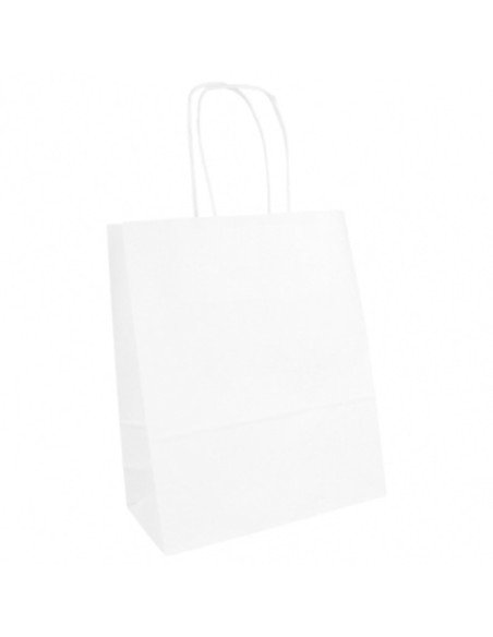 Saco Papel Branco 18x8x21,5cm c/ Asa (250 unidades)